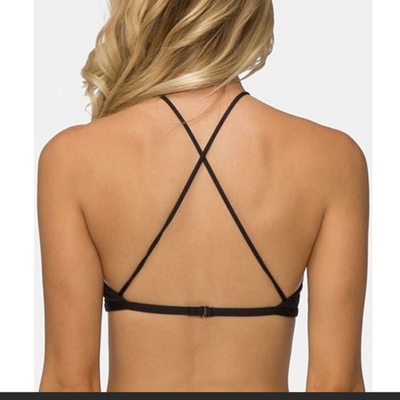 Tavik Rylan Black Beaded Studded halter Top - Picture 2 of 3